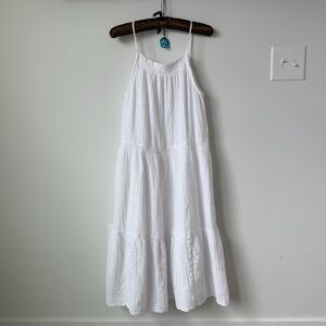 H&M White Midi Dress